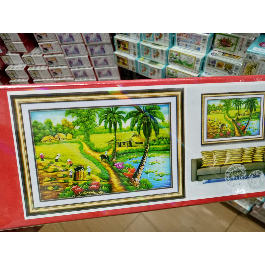 Tranh đính đá kim cương abc mã sp: df190, kt: 100x61 cm