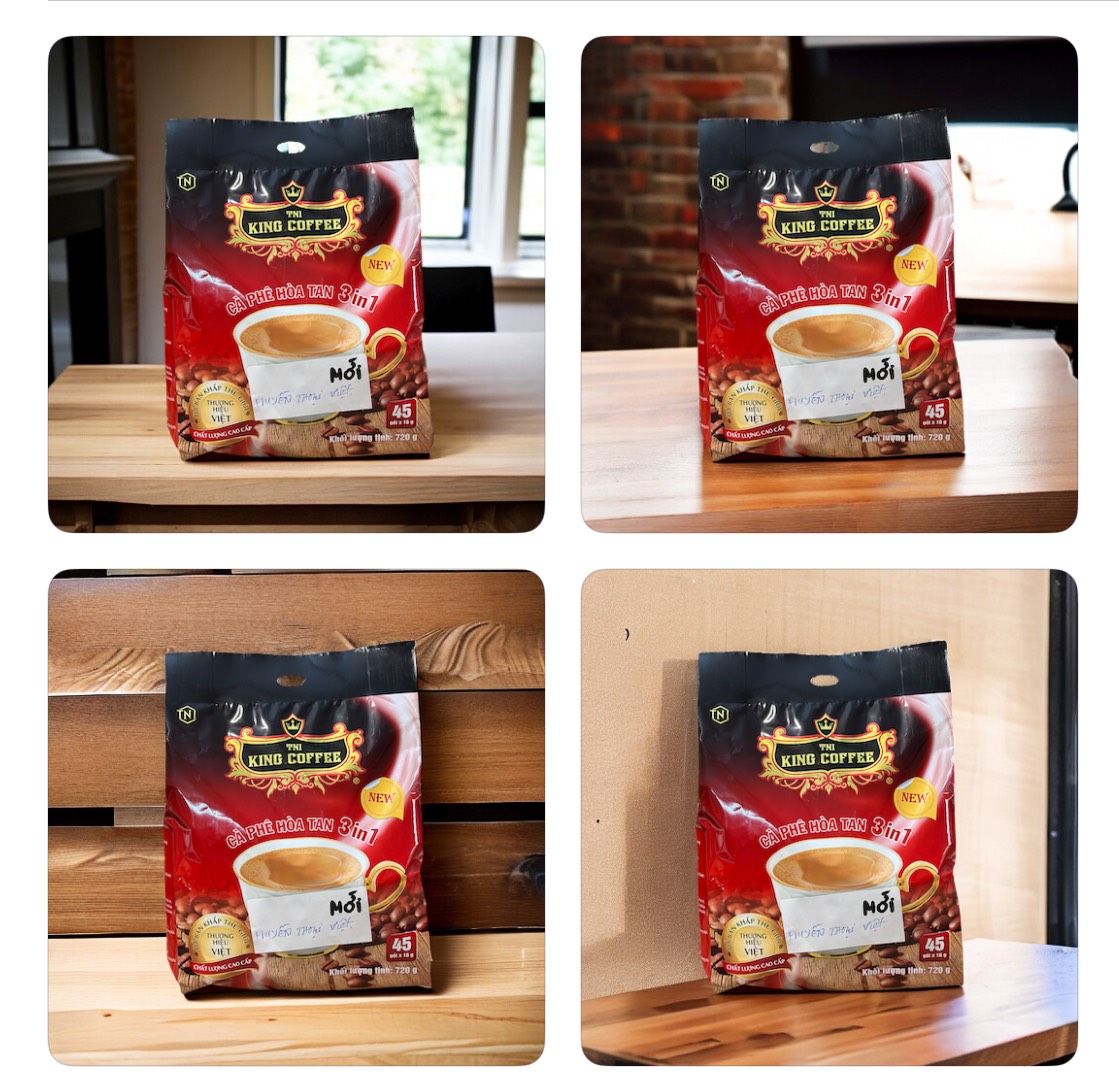 ( 01 BỊCH) Cà Phê Hòa Tan 3in1 King Coffee (16gramx 45 gói) - Cafe Sữa ngon Trứ Danh