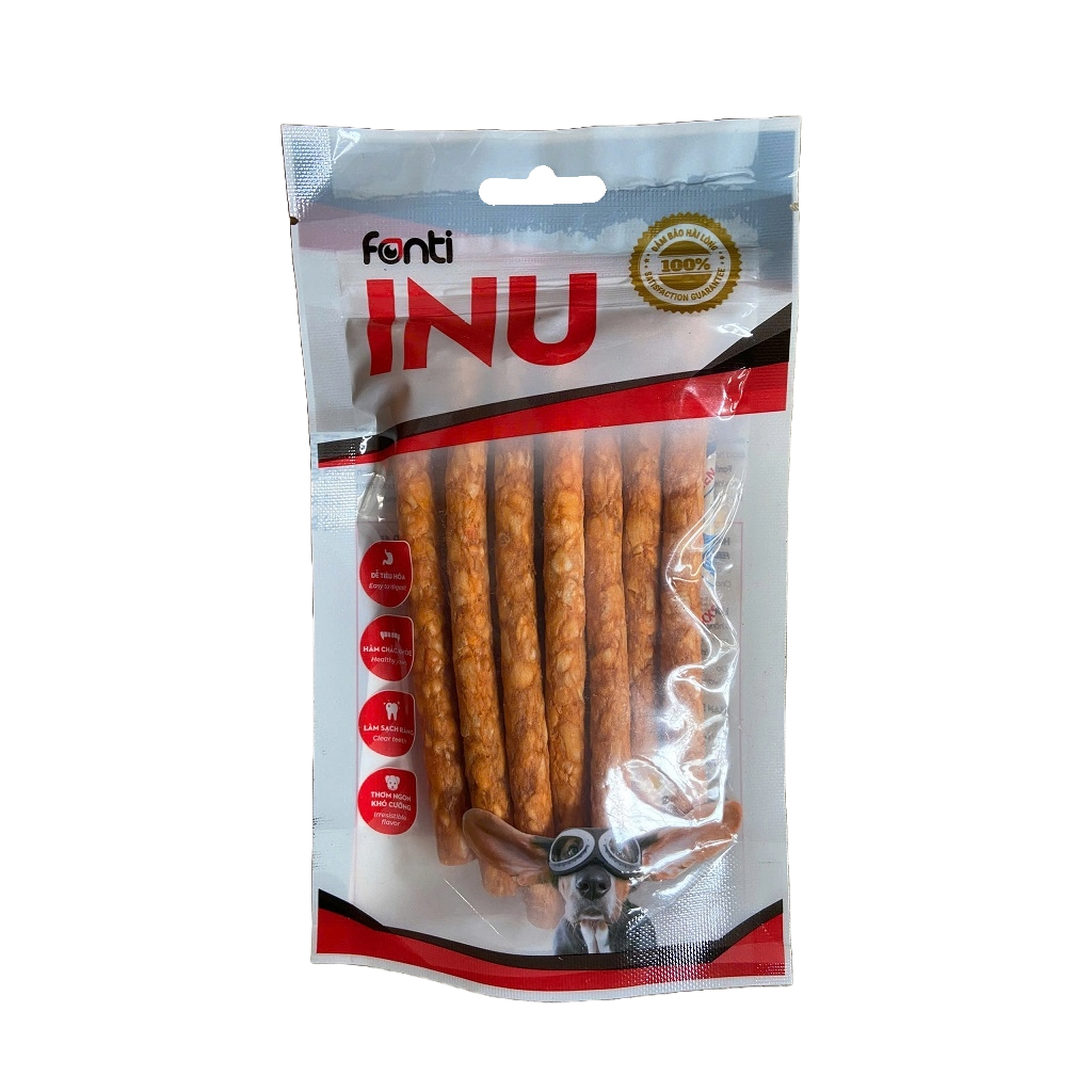 Que gặm sạch răng cho chó Munchy Fonti C28 120g