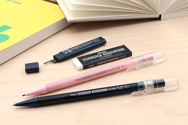 Bộ bút chì thi trắc nghiệm Pentel Mark Sheet ( Bút chì ruột chì tẩy)