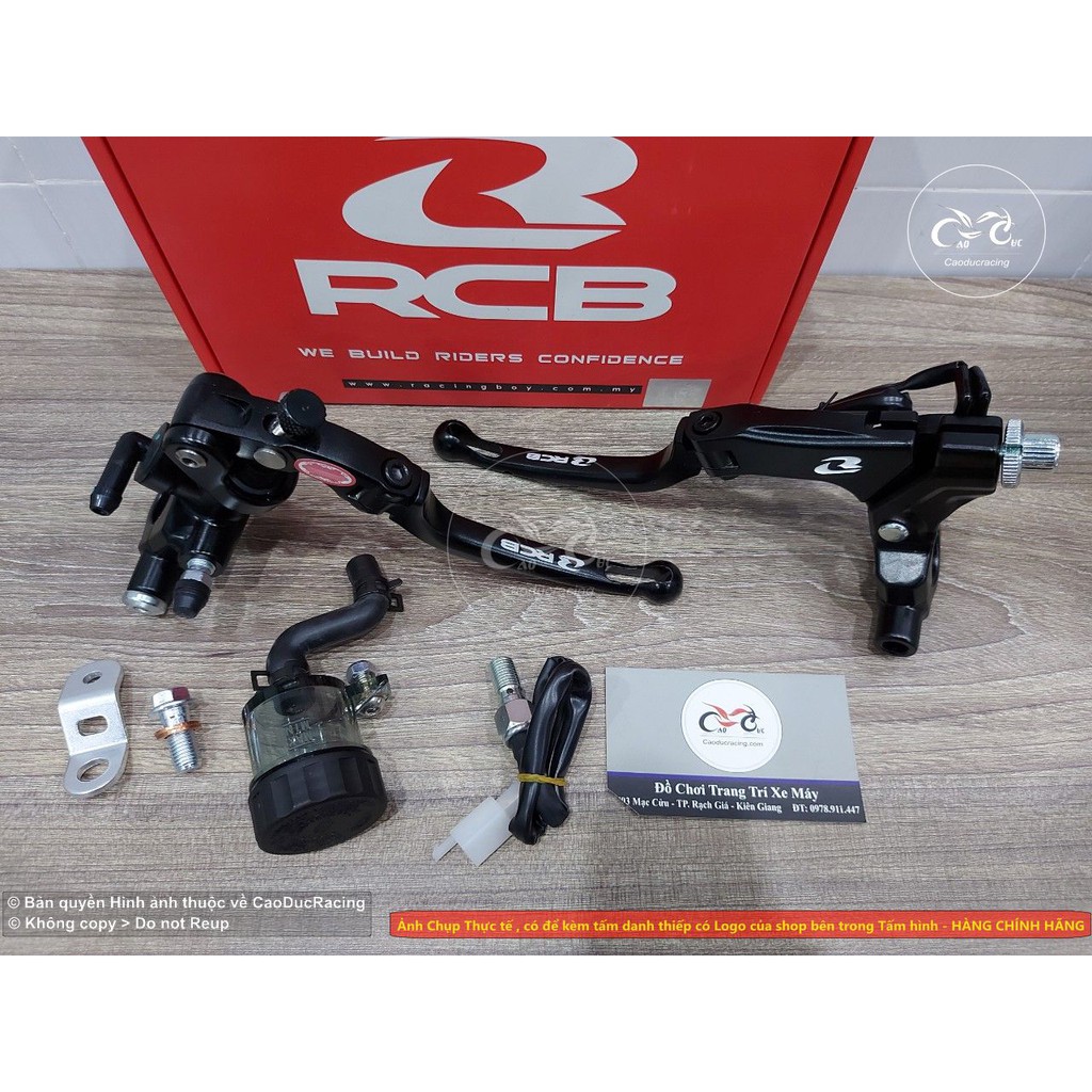 Cùm tay thắng tay côn RCB bình dầu rời 14mm - hàng RacingBoy nhập Malay