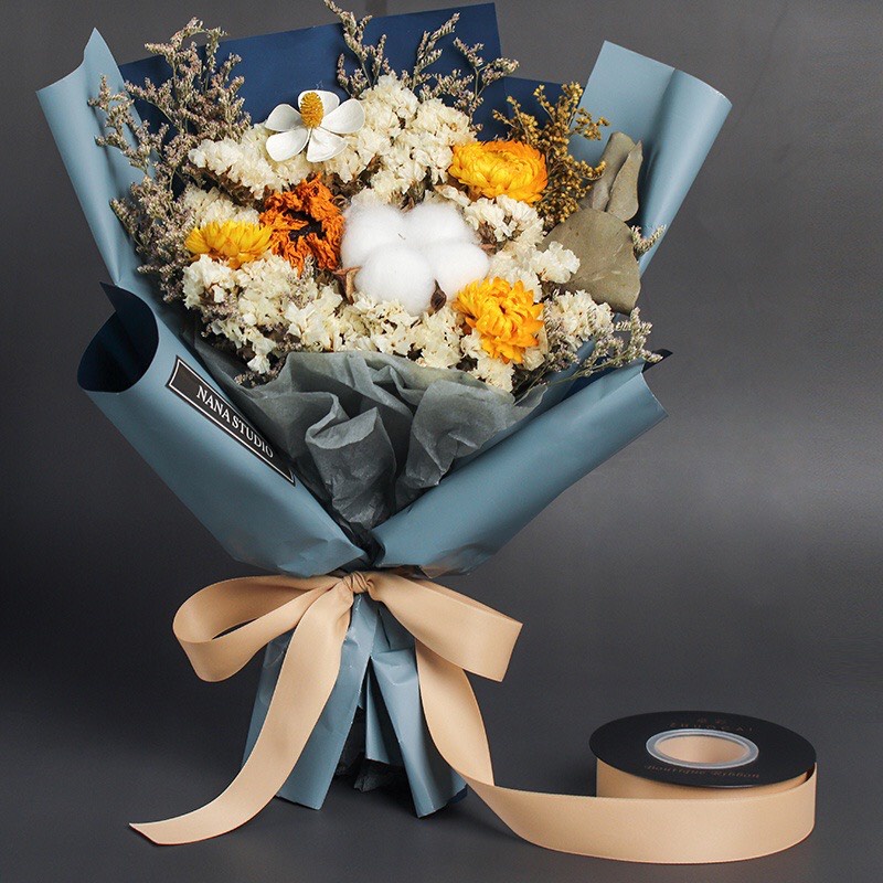 Ruy băng lụa satin 2 mặt cao cấp 3,8cm 1 mét