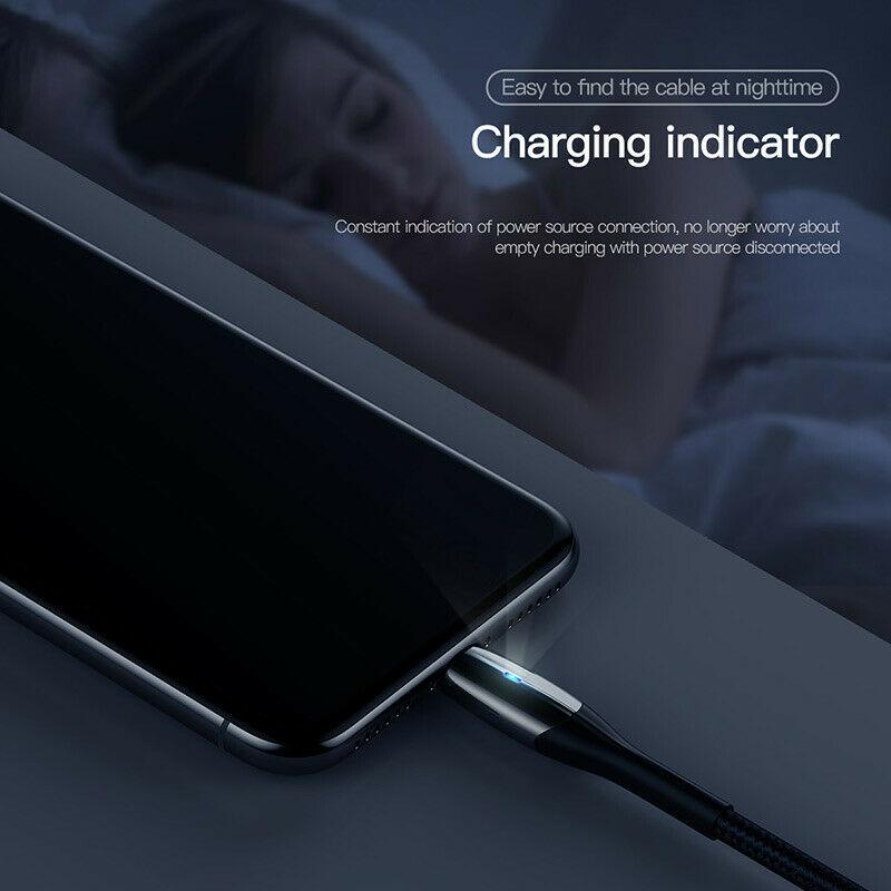 Cáp sạc siêu bền Baseus Chỉ Số 8 Pin Cáp cho ipad iPhone Xs Max Xs XR hỗ trợ Sạc Nhanh có đèn Màu Xanh LED cho IOS 13 12 11 10 USB Cabo chiều dài 1M - 2M