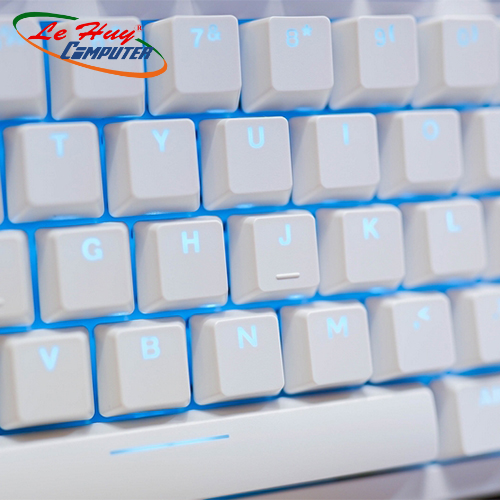 Bàn phím cơ gaming DAREU EK87 V2 White (Led Ice-Blue ) - Hàng chính hãng