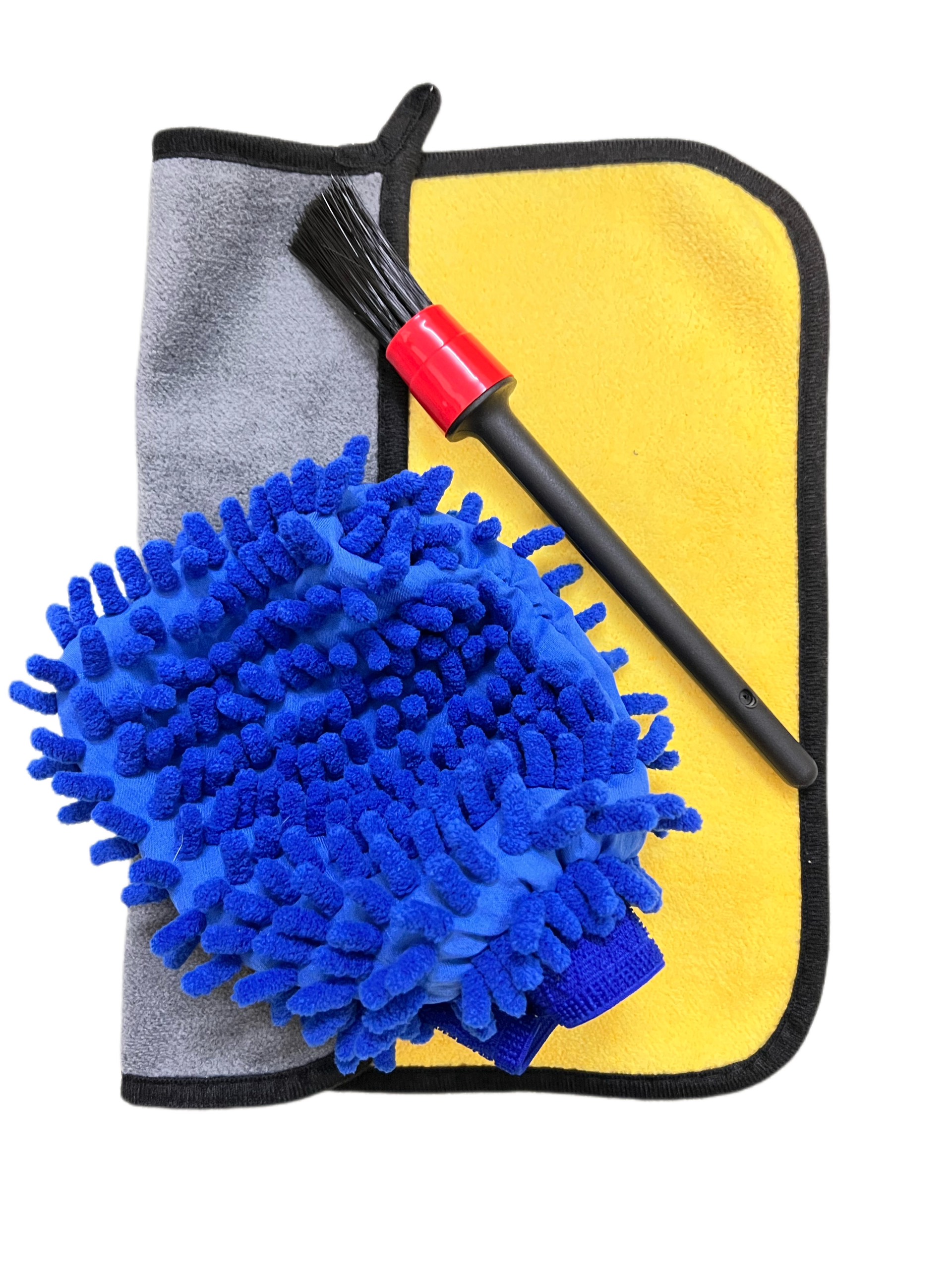 Dụng Cụ Rửa Xe Tại Nhà (Găng Tay, Cọ Rửa, Khăn Lau, Xà Bông Sprayking)