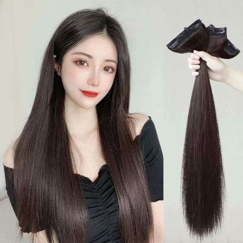 Tóc giả kẹp phồng 2 bên thẳng🥰