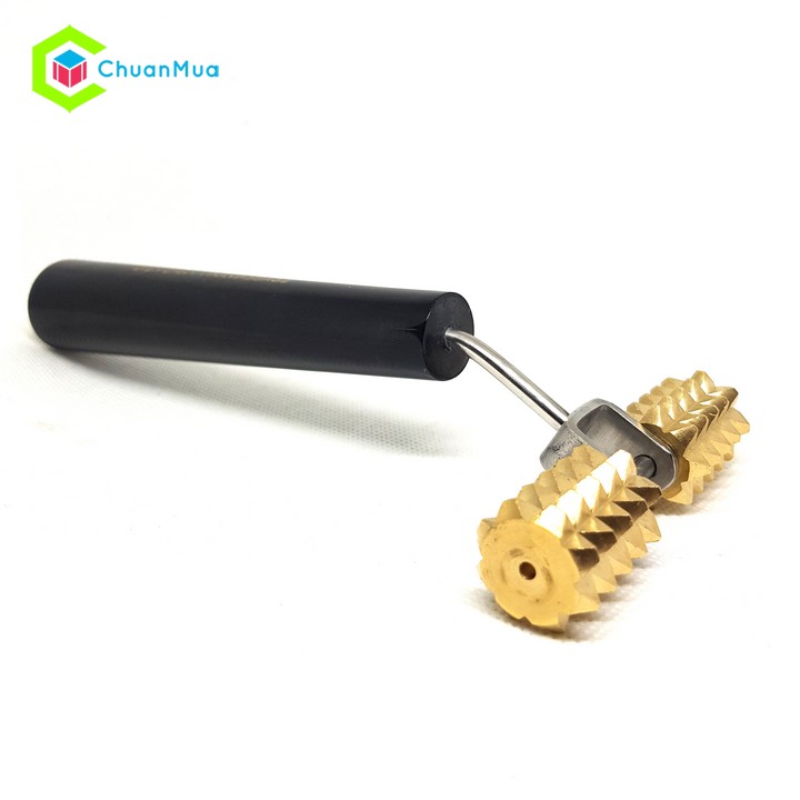 Double girdle needle roller (large size)-Diagnostic Instrument (abdomen, back, thigh, muscle stimulator, fat burning, blood bruise roller) | chuanbuy gda170