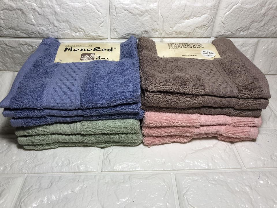 Set 3 khăn mặt Monored Nhật Bản cao cấp