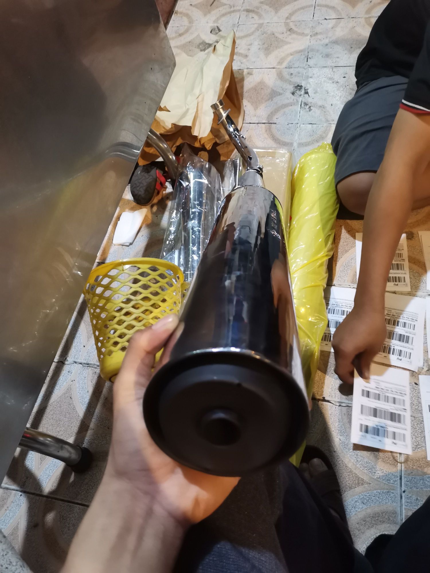 pô xe máy Wave 110 êm đít đen cho Wave nhỏ