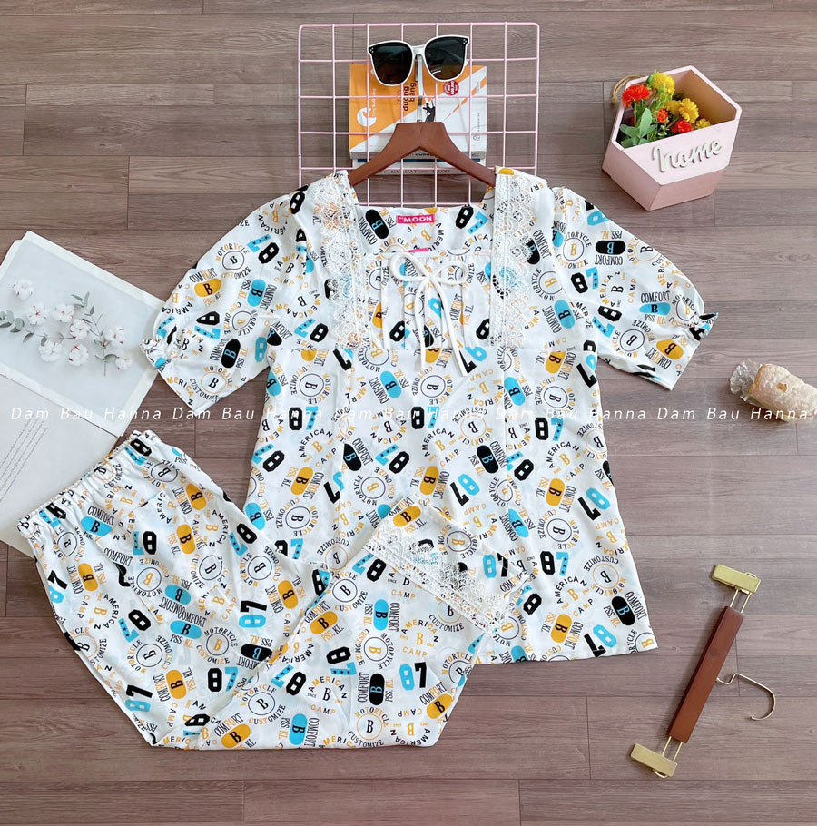 [HANNA SIZE 40-100KG] Đồ bầu sau sinh bigsize 100kg có khóa cho bé ty tay ngắn quần ài vải lụa mago mềm mát co dãn hiều màu kiểu trẻ dễ thương