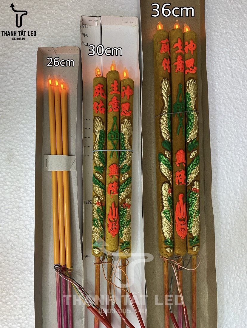 Nhang Điện khắc Rồng 3 Cở