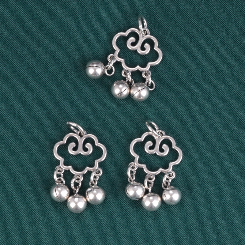 [S925] Charm bạc khánh treo chuông - MH792