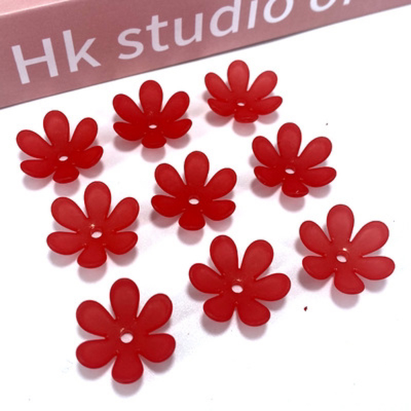 100g Cánh hoa nhựa abs 6 cánh làm hoa trang trí
