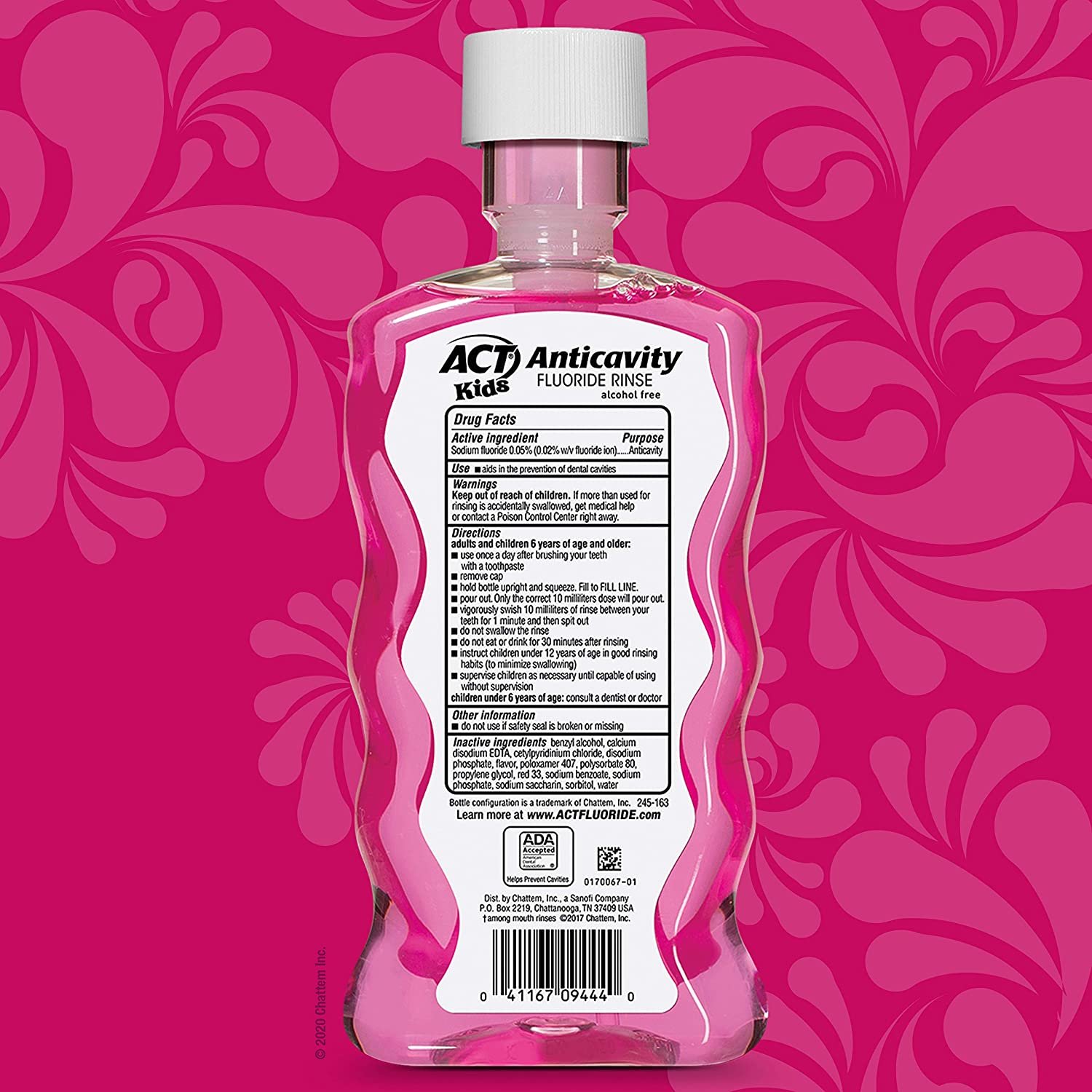 Nước súc miệng trẻ em ACT 500ml