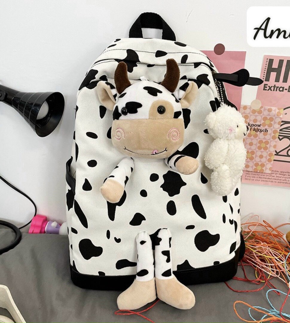 [SALE KHỦNG] Balo Nữ Ulzzang,balo sinh viên giá rẻ,balo đựng laptop,Balo đi học basic,mẫu balo bò sữa hotrend,balo xinh giá rẻ, Balo ulzzang đi học dễ thương chống nước phong cách Hàn Quốc