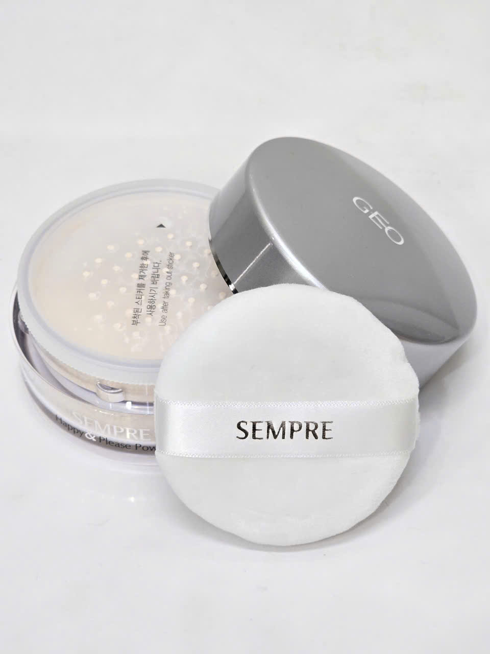 Phấn Phủ Kiềm Dầu Dạng Bột GEO SEMPRE Beige Hàn Quốc