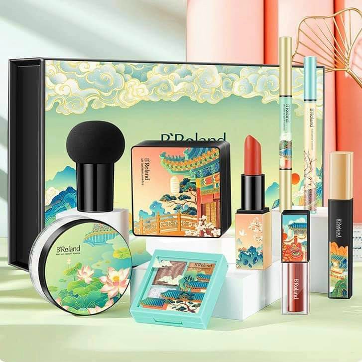 BỘ TRANG ĐIỂM MAKEUP B'ROLOAND 9 MÓN 9IN 1 ( LÀM QUÀ TẶNG CỰC XINH )
