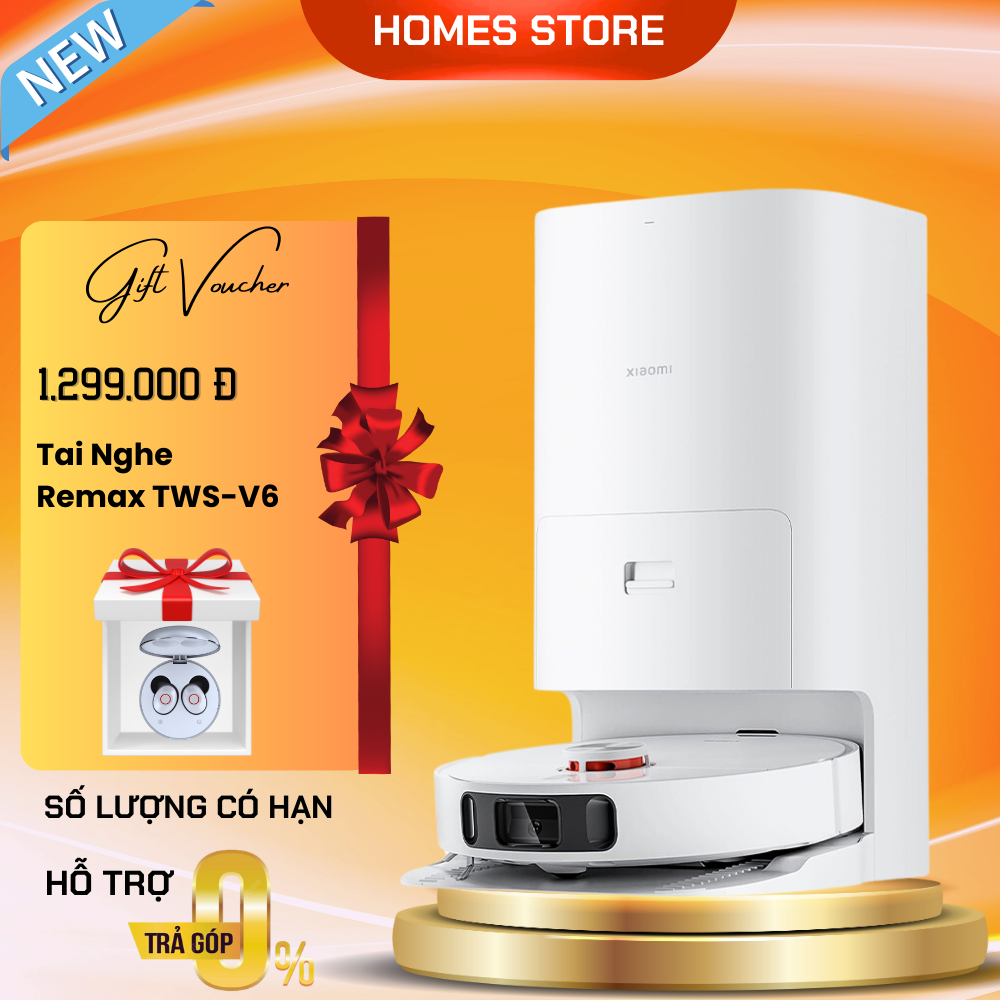 Robot hút bụi lau nhà xiaomi x10 plus 2023 - bản quốc tế kết nối app mihome, tự đổ rác giặt giẻ bơm nước và sấy khô nhiệt độ cao diện tích hoạt động 250m2 lực hút 4000 pa công suất 55 w - hàng nhập khẩu