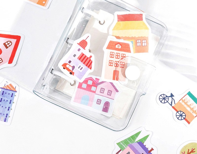 Bộ sticker/ Hình dán ngôi nhà nhiều kiểu dáng (45 Hình)