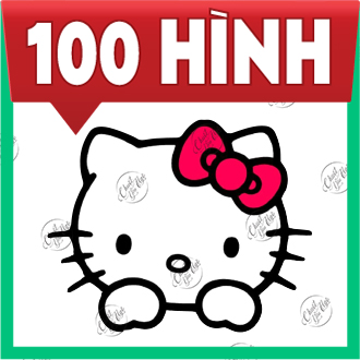 Combo 100 cute Hello Kitty Cat sticker waterproof decal motorcycle helmet laptop phone decoration stickers