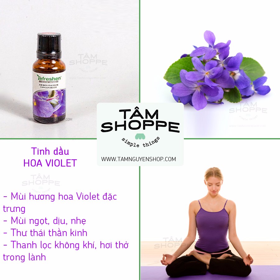 Tinh Dầu Hương Hoa Violet Blossom Refreshen - Violet