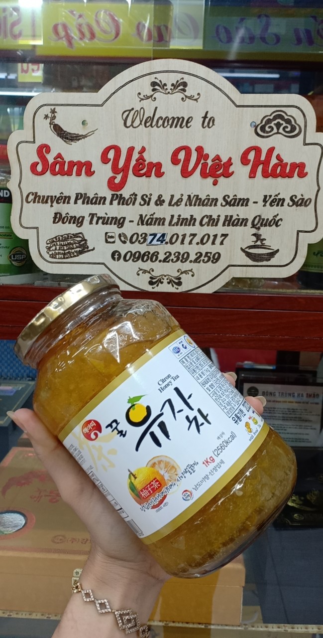 [HCM]MẬT ONG CHANH ĐÀO HÀN QUỐC  HŨ 1KG