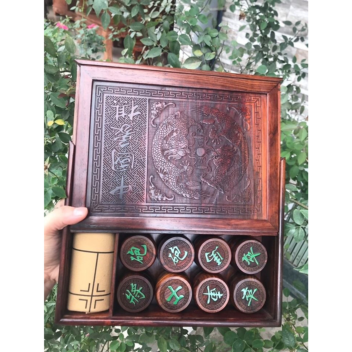 Bộ cờ tướng gỗ trắc cỡ lớn cao cấp