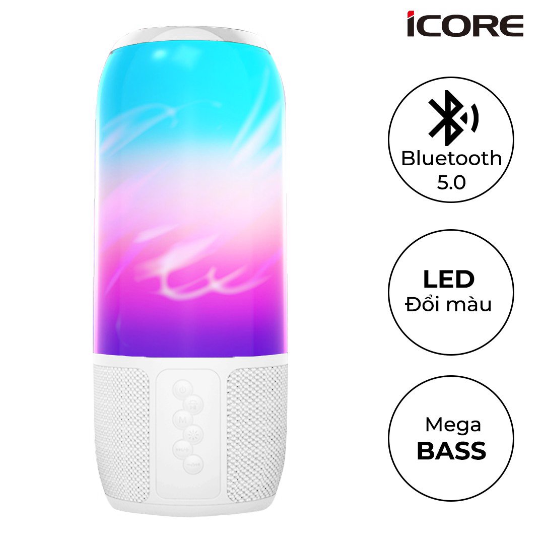 Loa Bluetooth có đèn iCore B800 - Hàng Chính Hãng