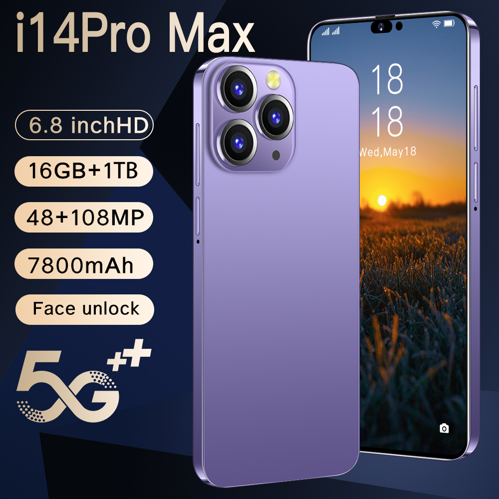 i14 Pro max dien thoai giá rẻ Thẻ Sim Màn Hình 6.7inch Bộ nhớ 8256GB ...