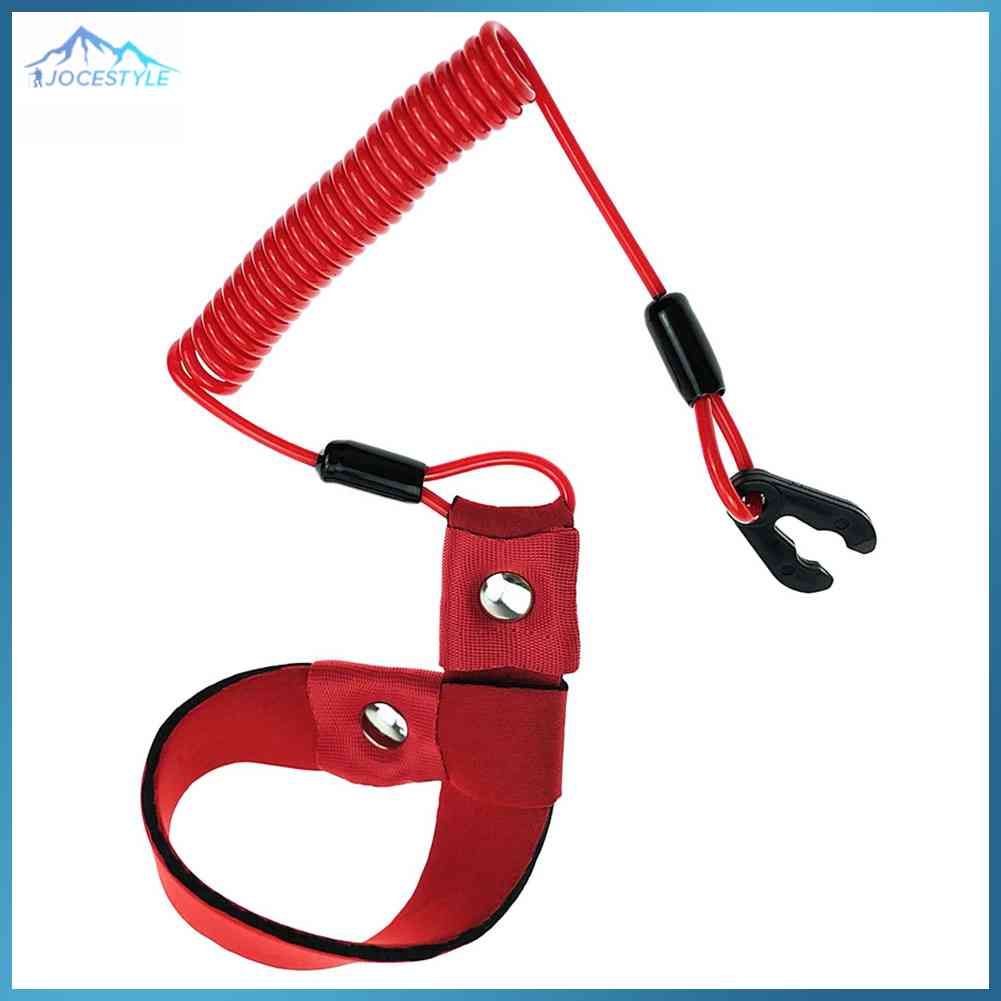 Boat Motor Kill Stop Switch Key Rope Safety Lanyard Tether Waterproof Design for Outboard Parts