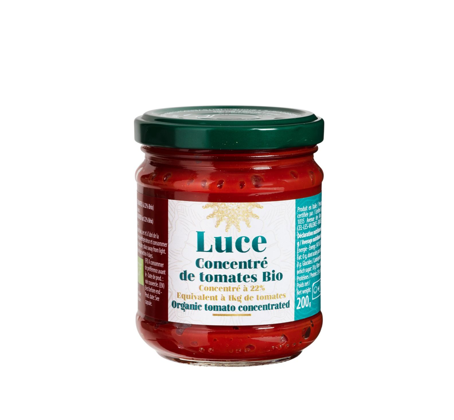 Cà chua cô đặc hữu cơ Luce 200g