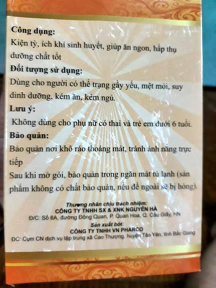 Bổ tỳ Taca Phạm Gia