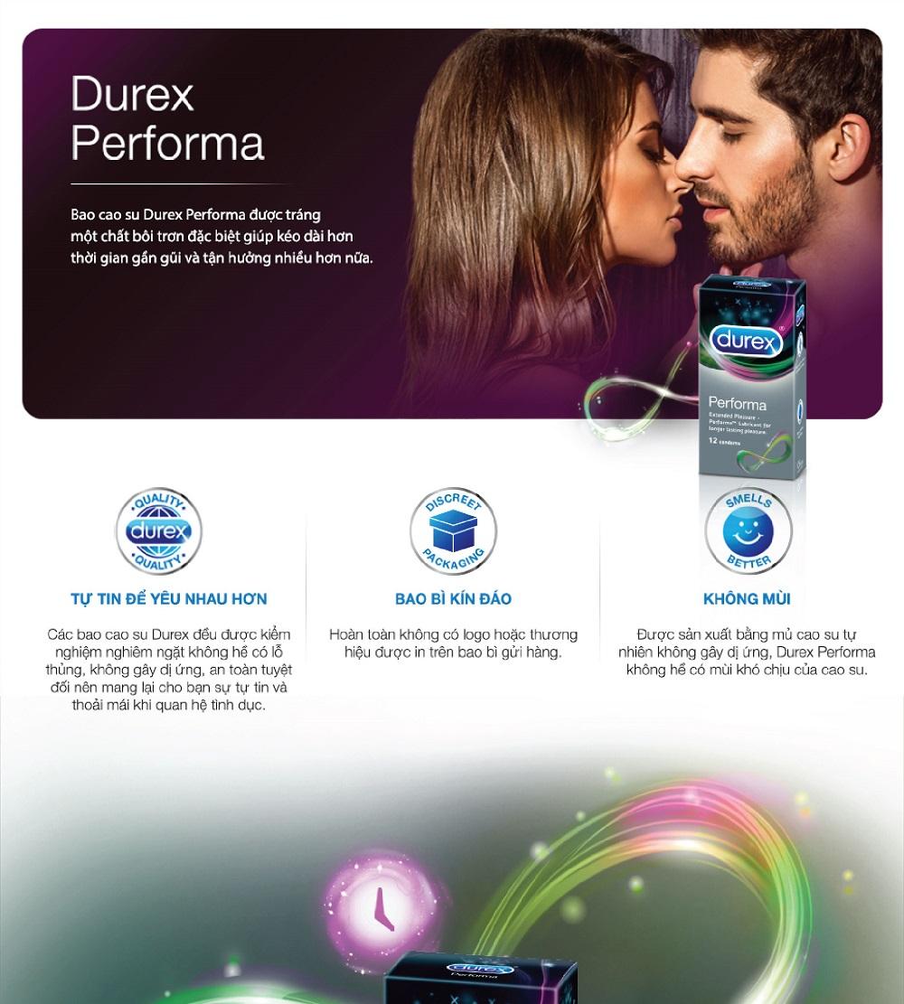Bao cao su keo dai Durex Performa 12 bao