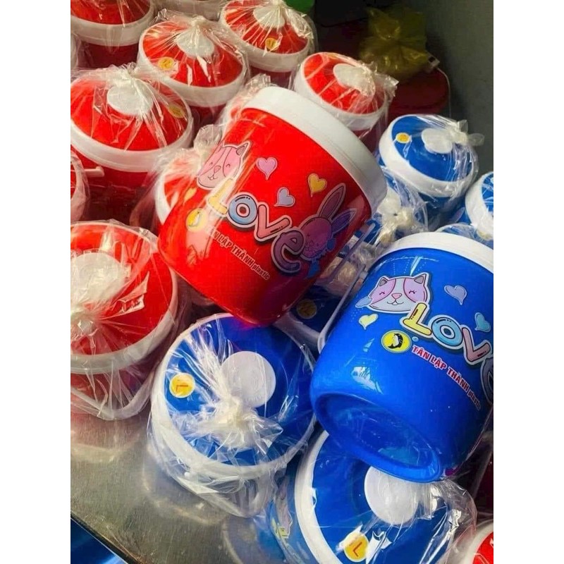 BÌNH ĐỰNG ĐÁ MINI BẰNG NHỰA 1 LÍT (LOVE)