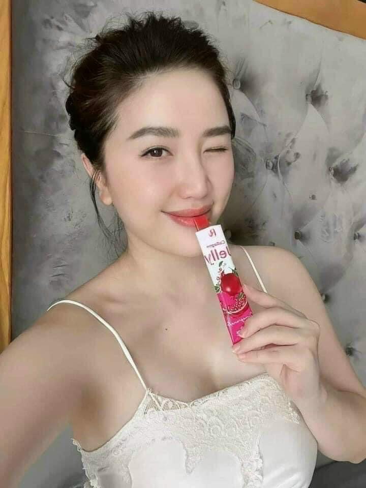Thạch Collagen Lựu Jelly Thụy Sĩ  Trắng Da