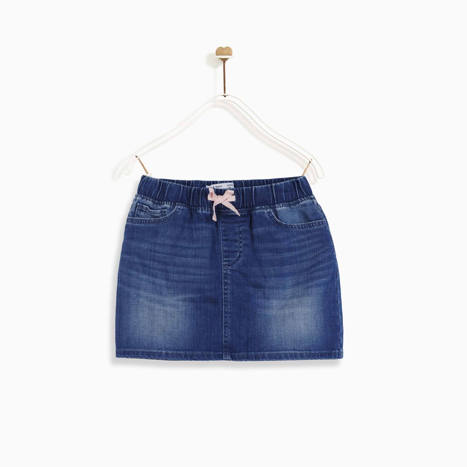 Chân váy Pull- on denim basic