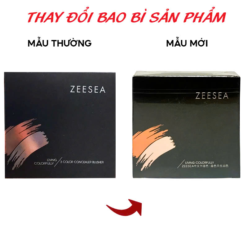 [NHẬP KHẨU] Phấn Má Hồng 3 Màu ZEESEA 3 Color Concealer Blusher 5g