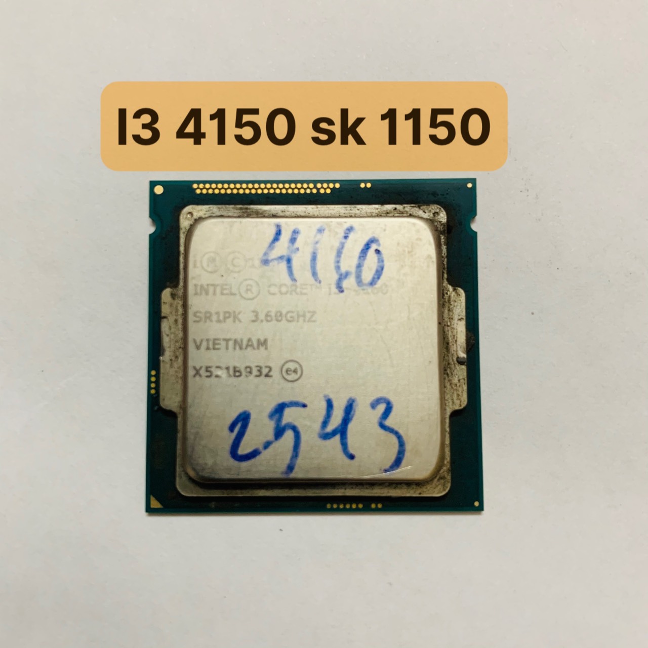 [HCM]CPU Intel Core i3 4150 (3M - 3.5GHz) Sk 1150 - Vi Tính Bắc Hải