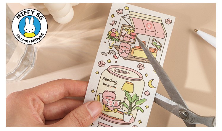 [HCM][INFEEL.ME] Set washi sticker dạng dài MY LITTLE WORLD