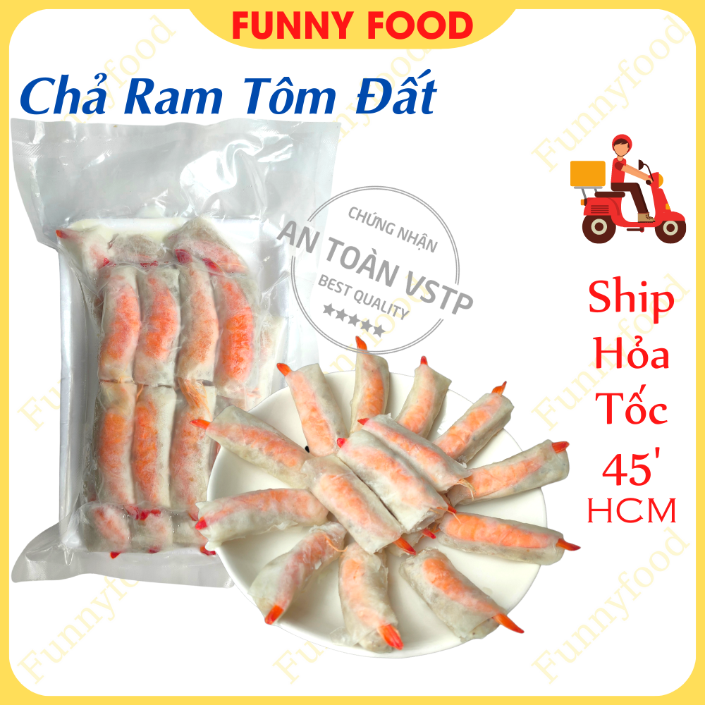 [ HOÀN TIỀN 10% ]Chả Ram Tôm Đất – Đặc Sản Bình Định 500g [Ship Hỏa Tốc HCM] – Funnyfood