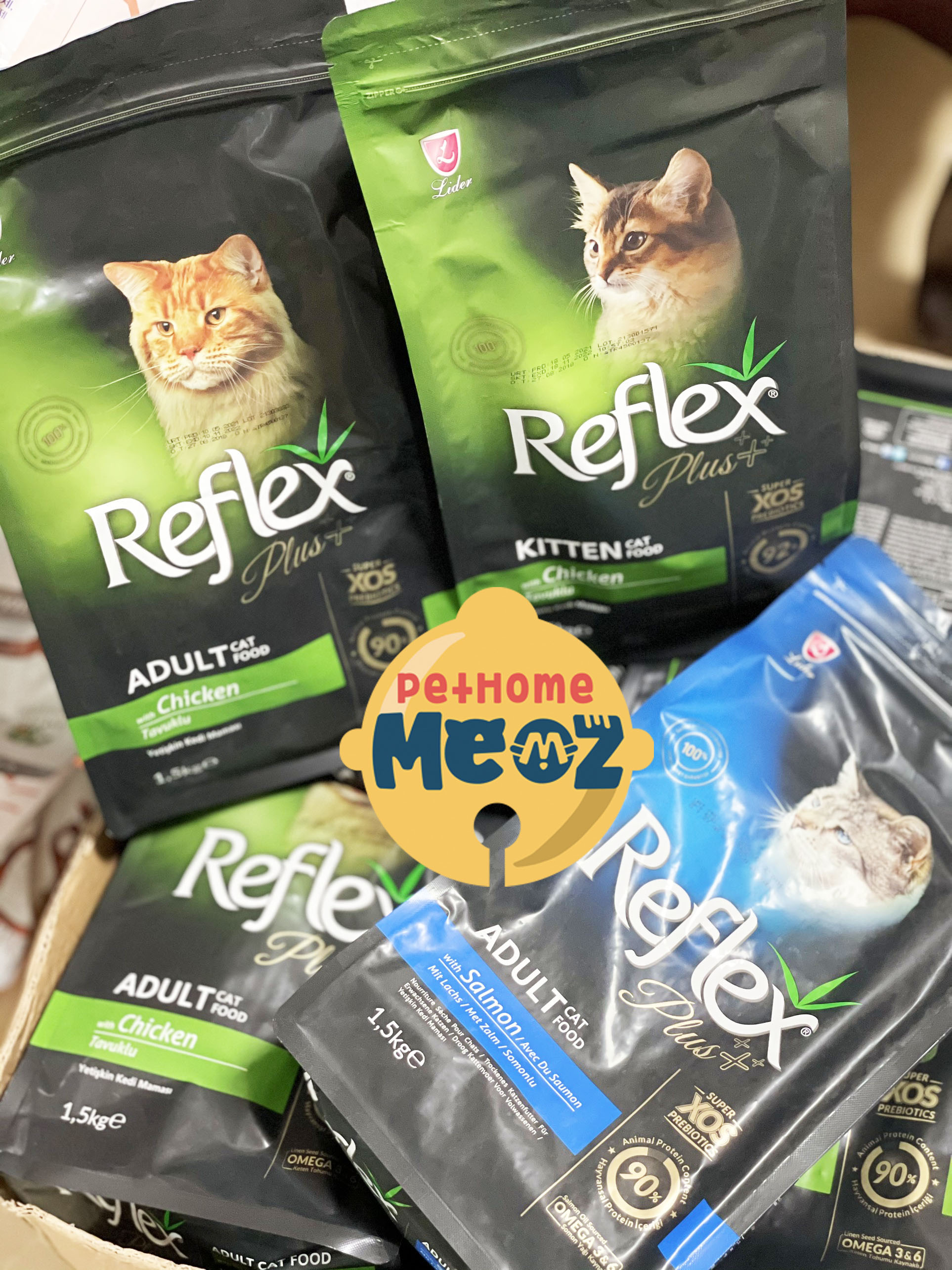 Thức ăn mèo con mèo Reflex PLUS vị Thịt Gà Túi 1,5kg