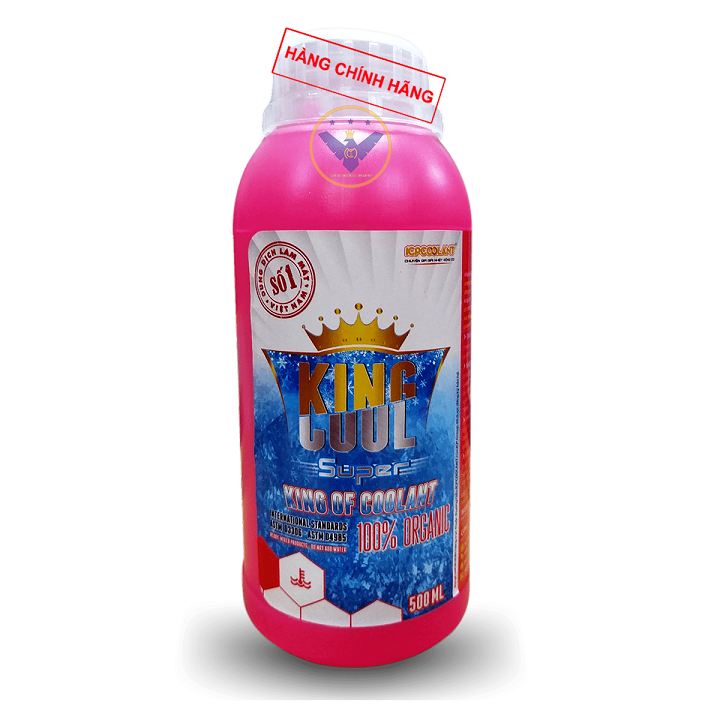 Nước làm mát động cơ ô tô, xe máy, tàu thuyền... (màu đỏ) KINGCOOL SUPER 500ml