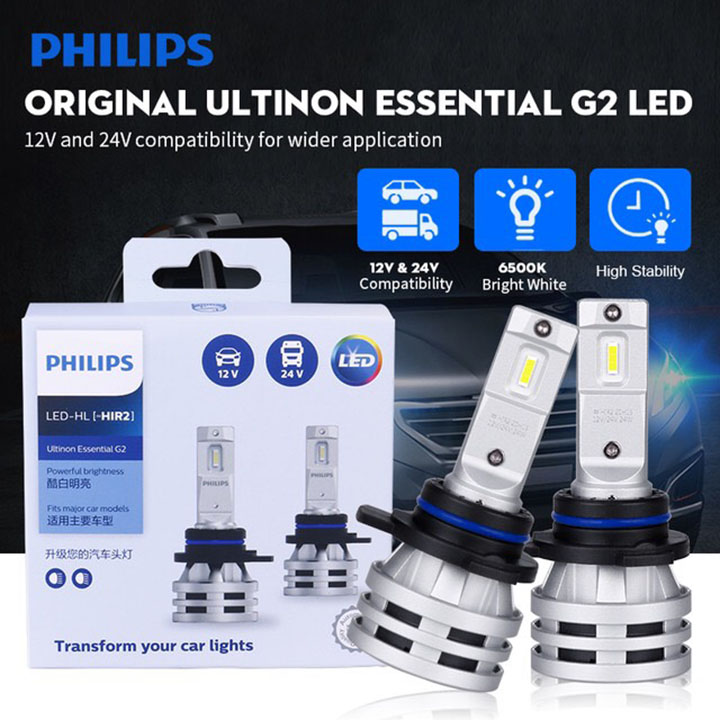 Đèn pha LED Hir2 9012 Philips Ultinon Essential Gen 2 Siêu Sáng