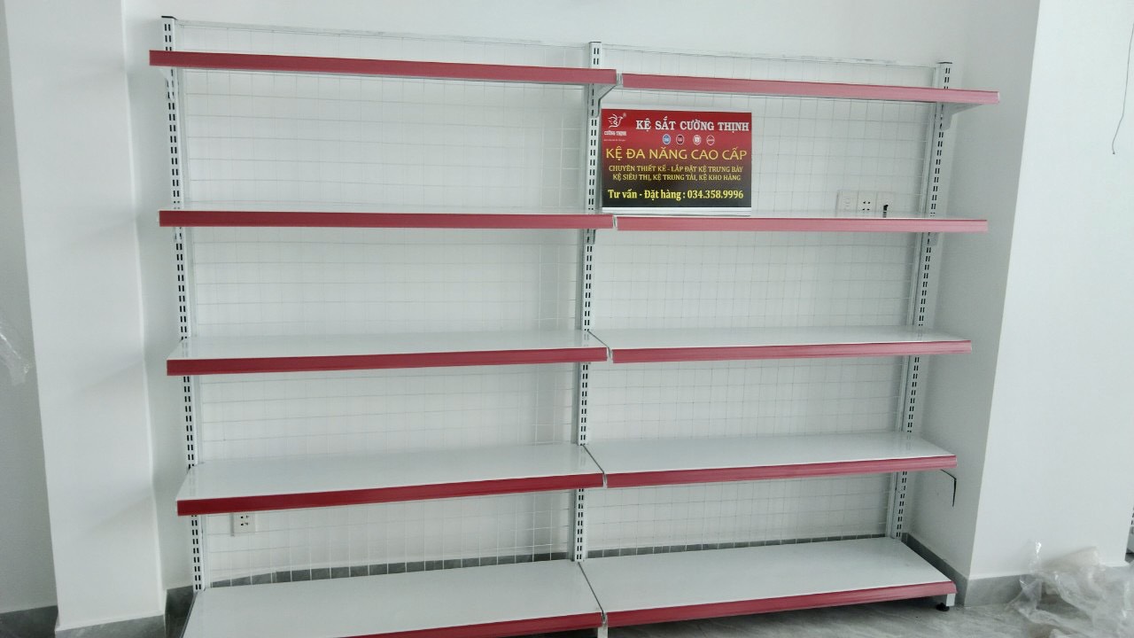 Kệ đơn siêu thị ( Cao 1m8 x dài 1m2 x rộng 35cm x 5 tầng), kệ siêu thị giá rẻ