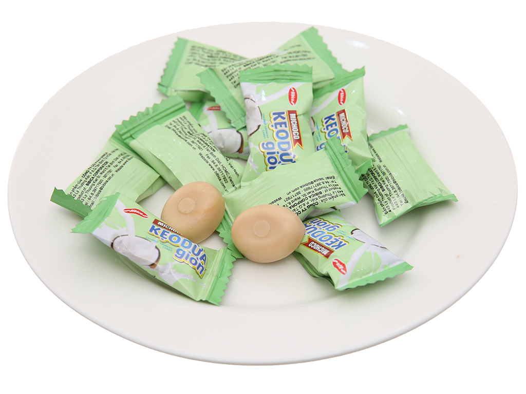 Combo 3 Kẹo Michoco Dừa Giòn Nước Cốt Dừa Bibica 100g