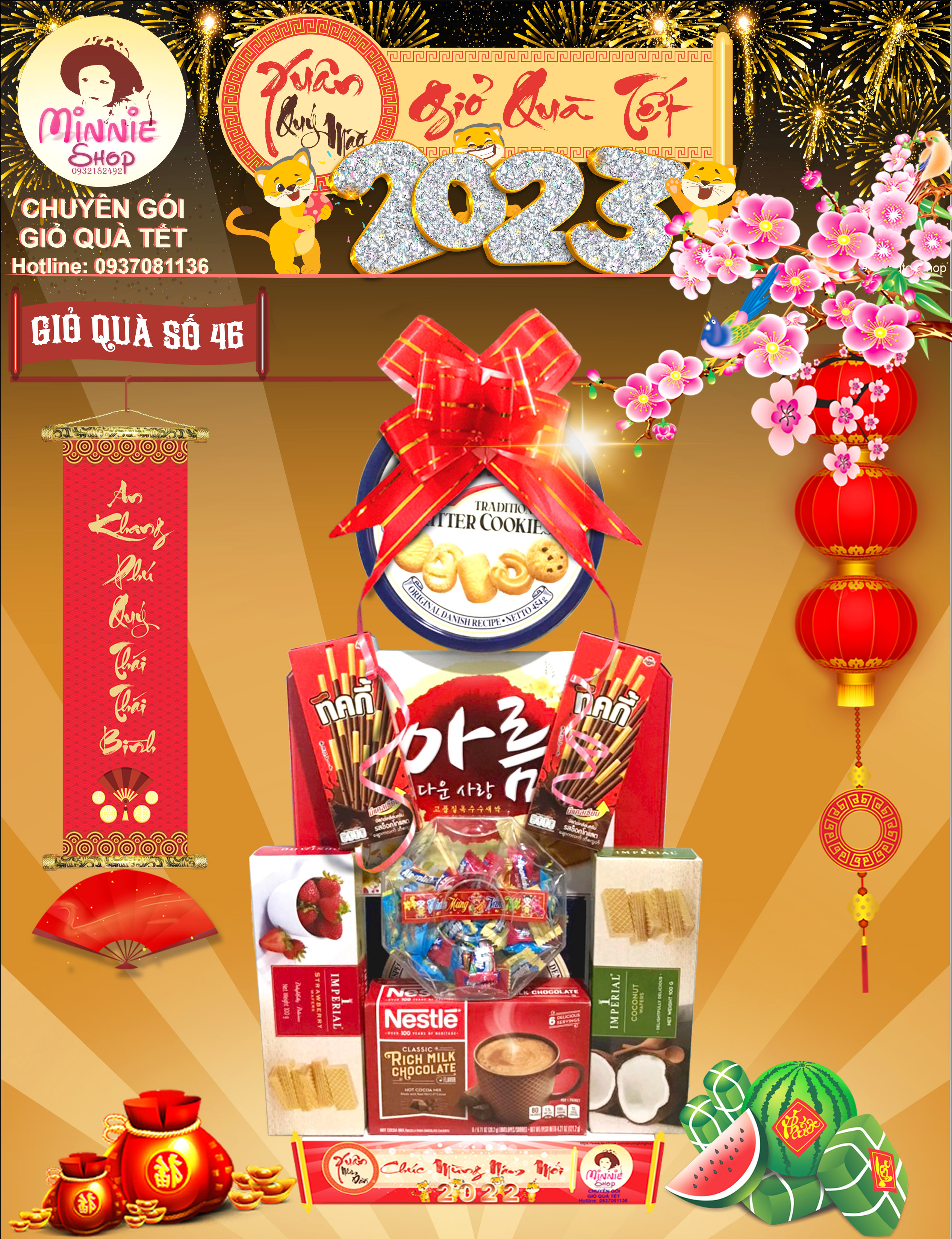 Giỏ Quà Tết 2024 - 3 Giỏ Giá 4xx (1) MS44,45,46 (MINNIE SHOP)
