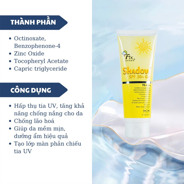 Kem Chống Nắng Fixderma Shadow Cream SPF 50+
