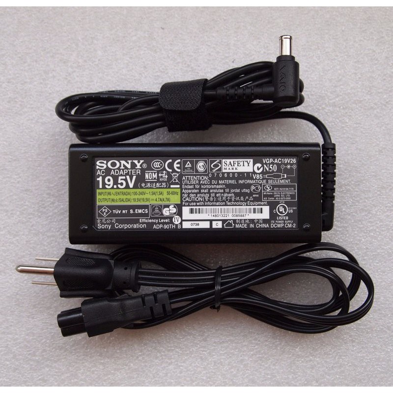 Sạc laptop sony 90w dùng được cho các loại máy laptop sony