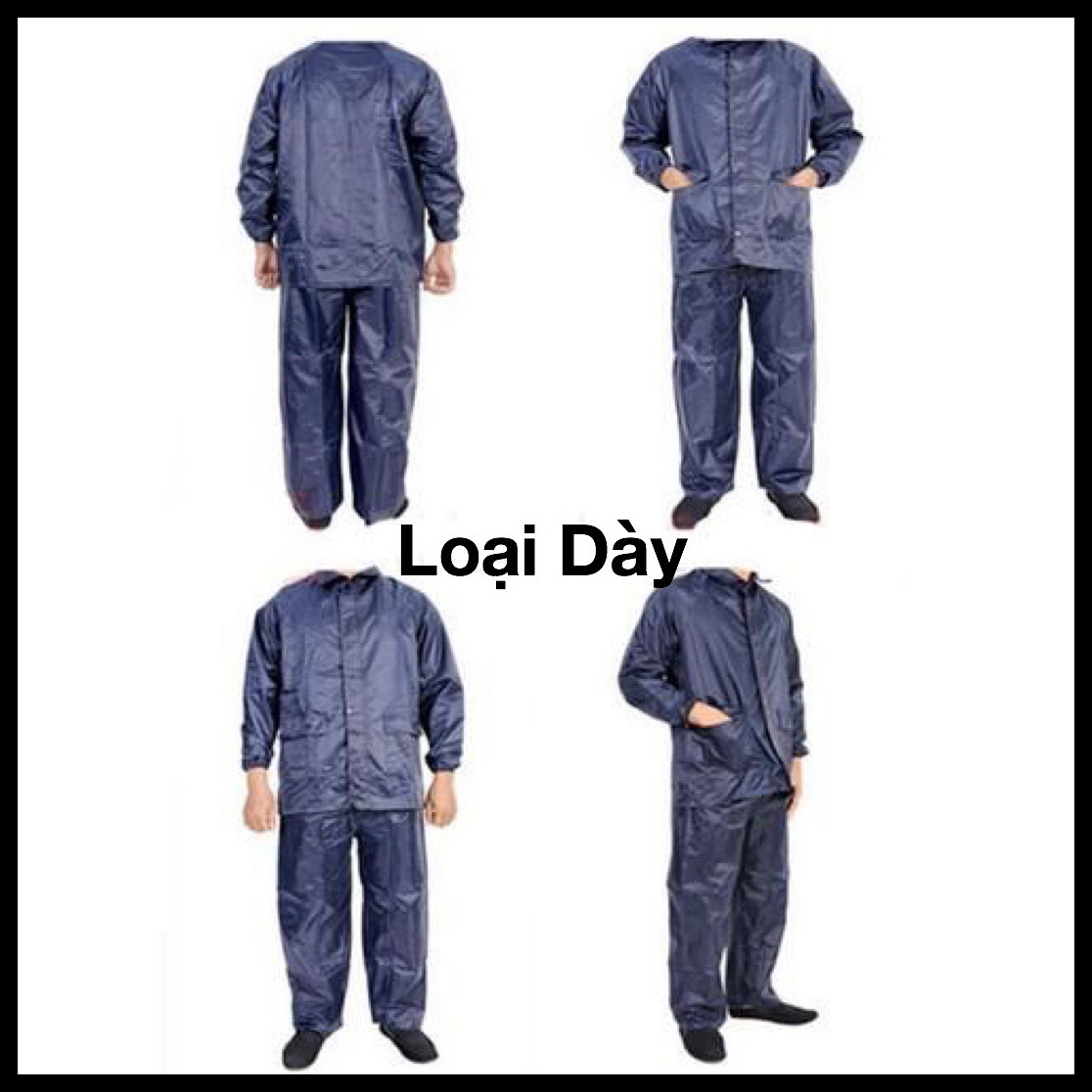 [ LOẠI TỐT ] ÁO MƯA BỘ VẢI DÙ - SIÊU BỀN - ÁO MƯA Freesize 45kg đến 80kg