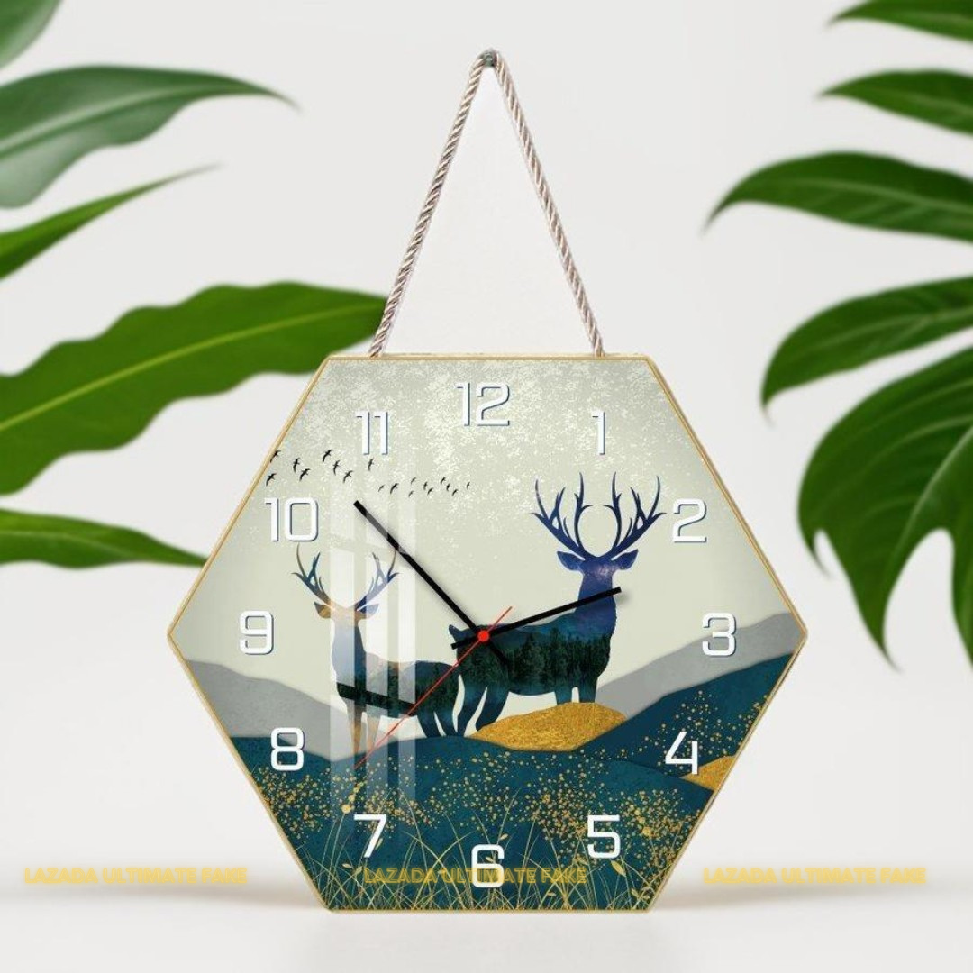 [HCM+TẶNG ĐINH TREO] Đồng hồ treo tường Vintage tráng gương cao cấp Mã: DHD0001 đồng hồ treo tường nghệ thuật in 3D cao cấp Đồng hồ treo tường trang trí đẹp đồng hồ treo phòng khách sang trọng đồng hồ tranh 3D bóng